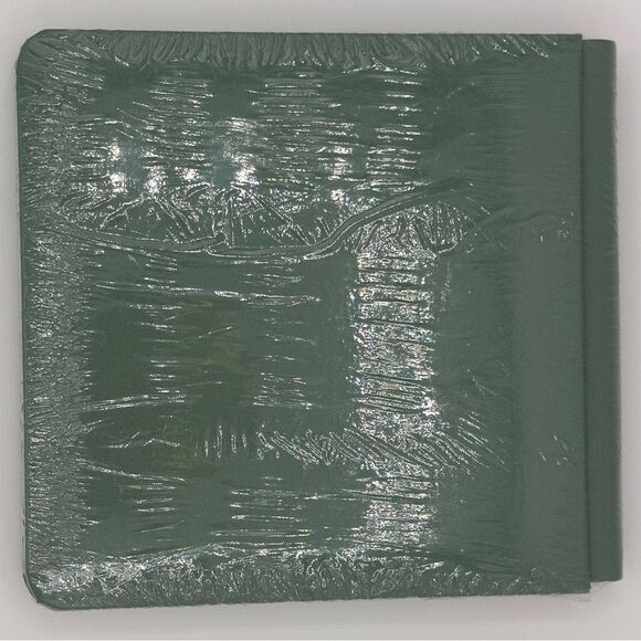 New-Creative Memories 7 x 7 Green W/Silver & Gold Foliage Strap-hinge Album - Picture 3 of 5